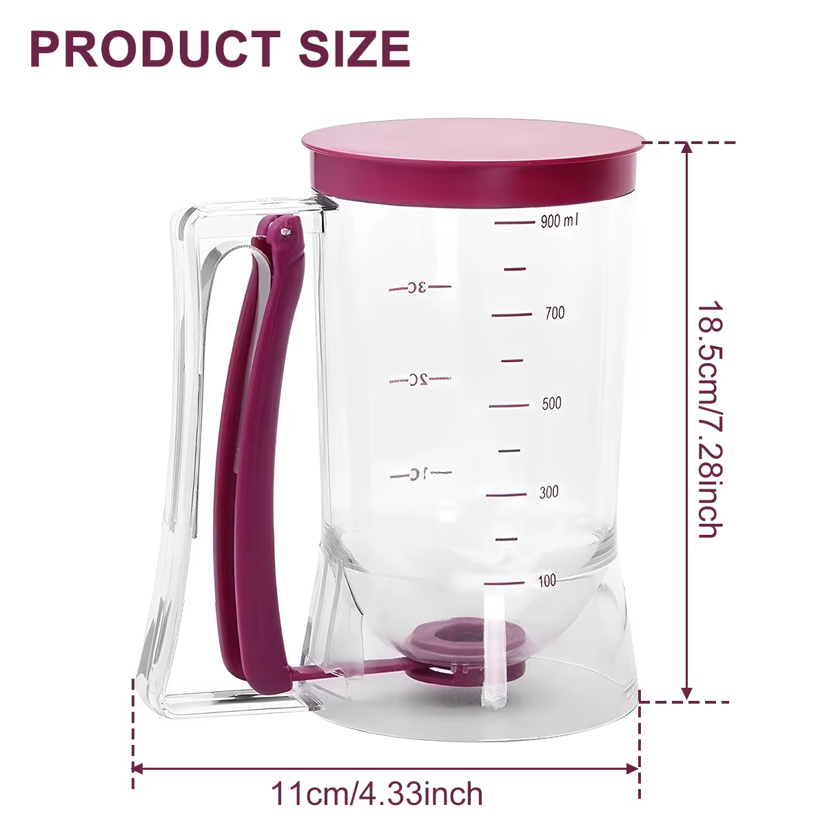 Distributeur de pâte à cupcakes en papier pour crêpes, séparateur portatif pour cupcakes, distribute
