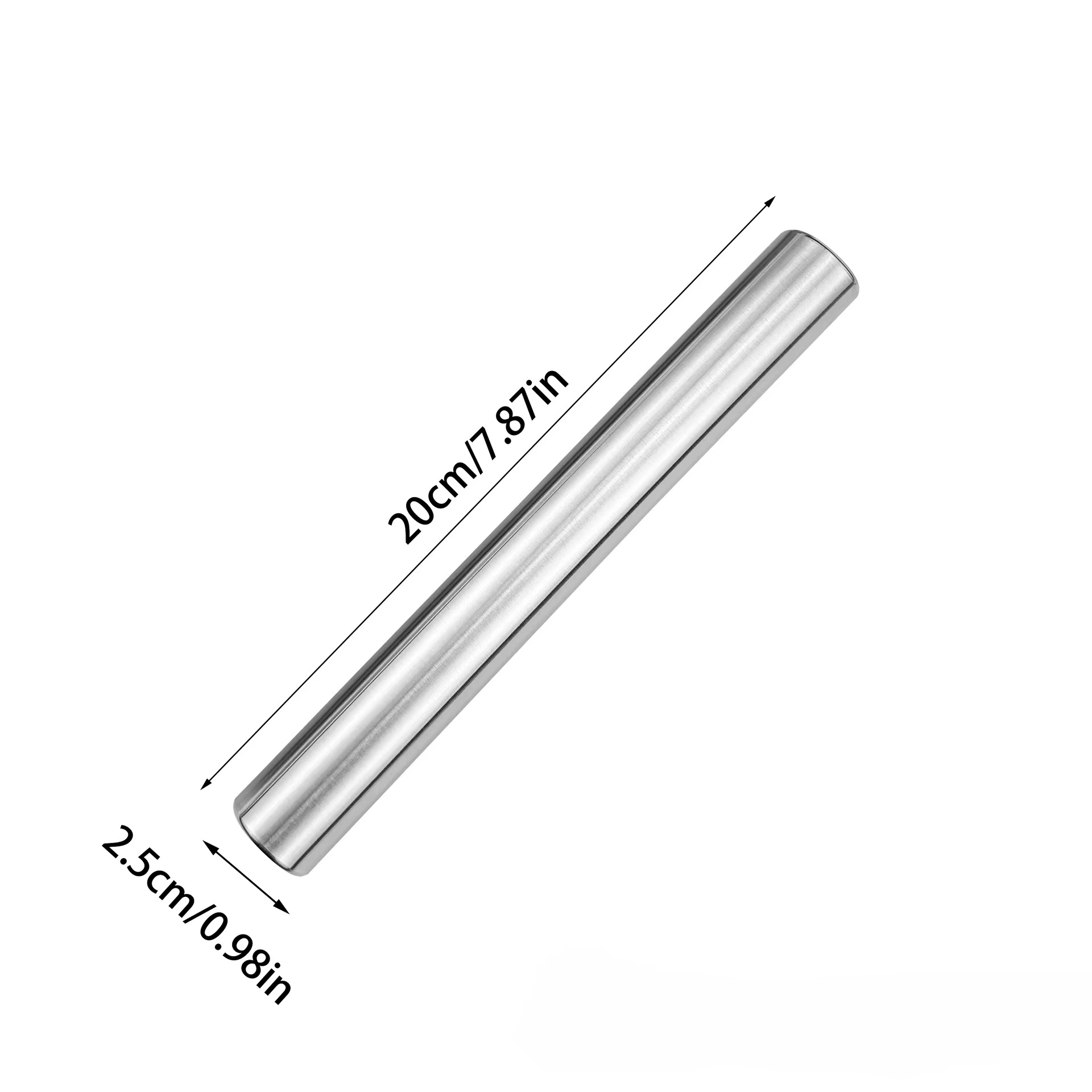 Rouleau à rouler antiadhésif en acier inoxydable, 20/25/30cm, cuisson de pâte, Pizza, pâtisserie, ro