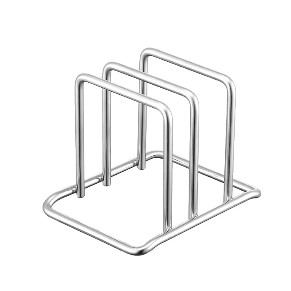 Support de planche à découper Portable en acier inoxydable, 2 sectionnels, gain de place, organisate