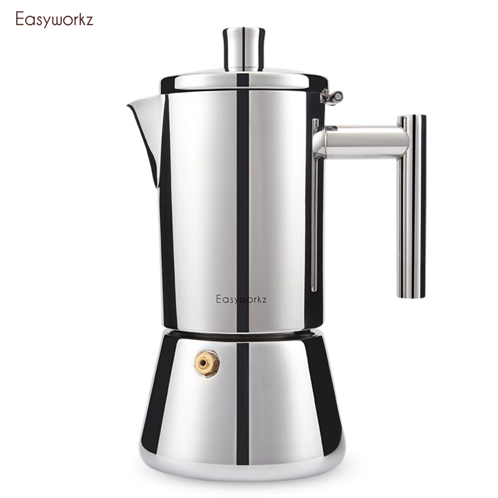 Easyworkz Diego cuisinière Machine à expresso en acier inoxydable Machine à café italienne Machine à