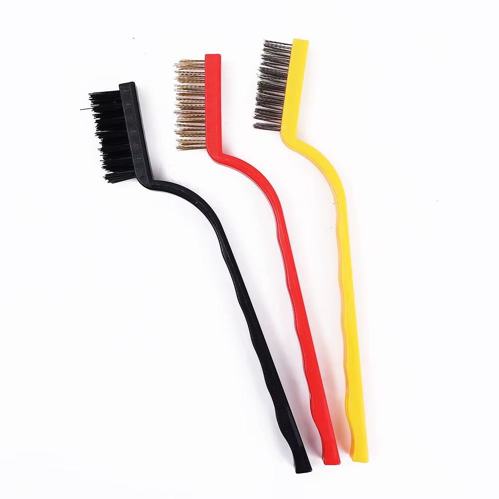 Brosses de nettoyage de cuisinière à gaz, outil de cuisine, brosses en Fiber métallique, brosse en f