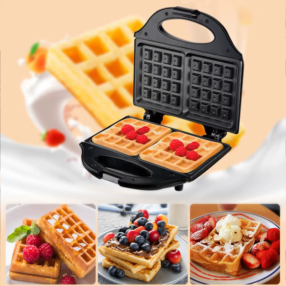 Gaufrier électrique professionnel, appareils de cuisine, multifonction, Machine à gaufres pour petit
