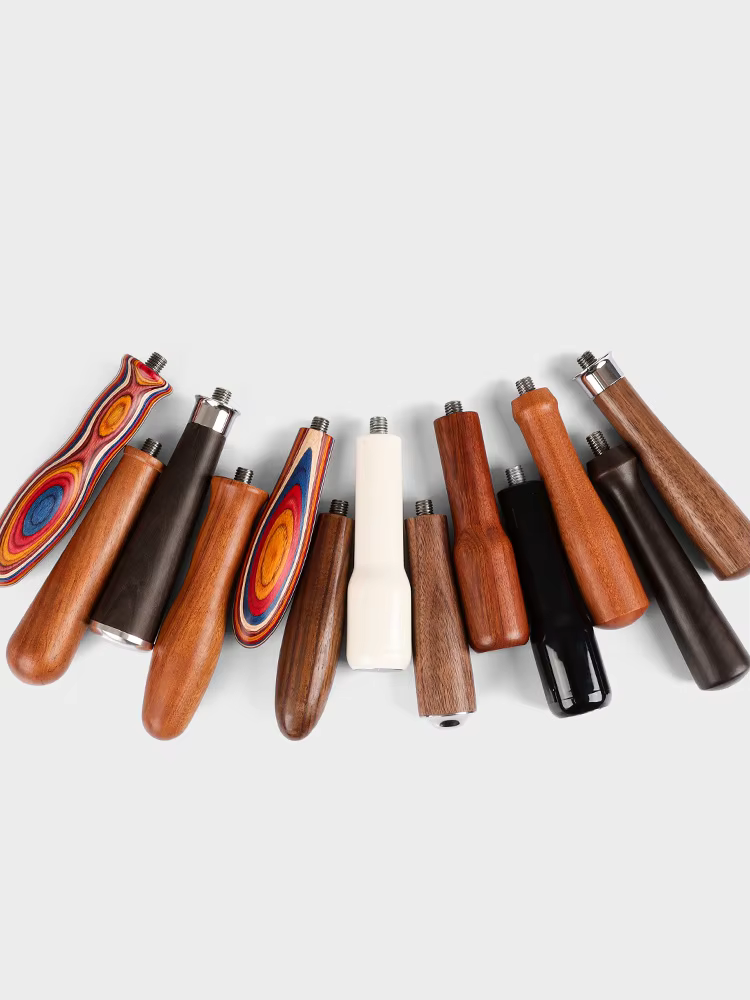 Poignée de café en bois massif M10, porte-filtre coloré, poignée de remplacement pour porte-filtre, 
