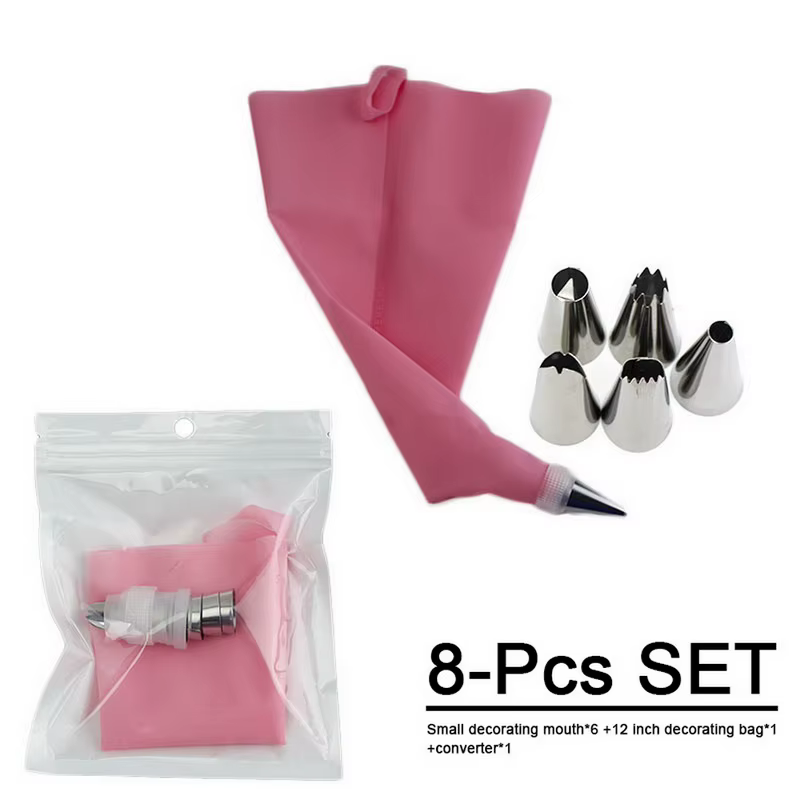 Outils de décoration de gâteaux multifonctionnels, sac à pâtisserie en Silicone, bouche de gâteau en