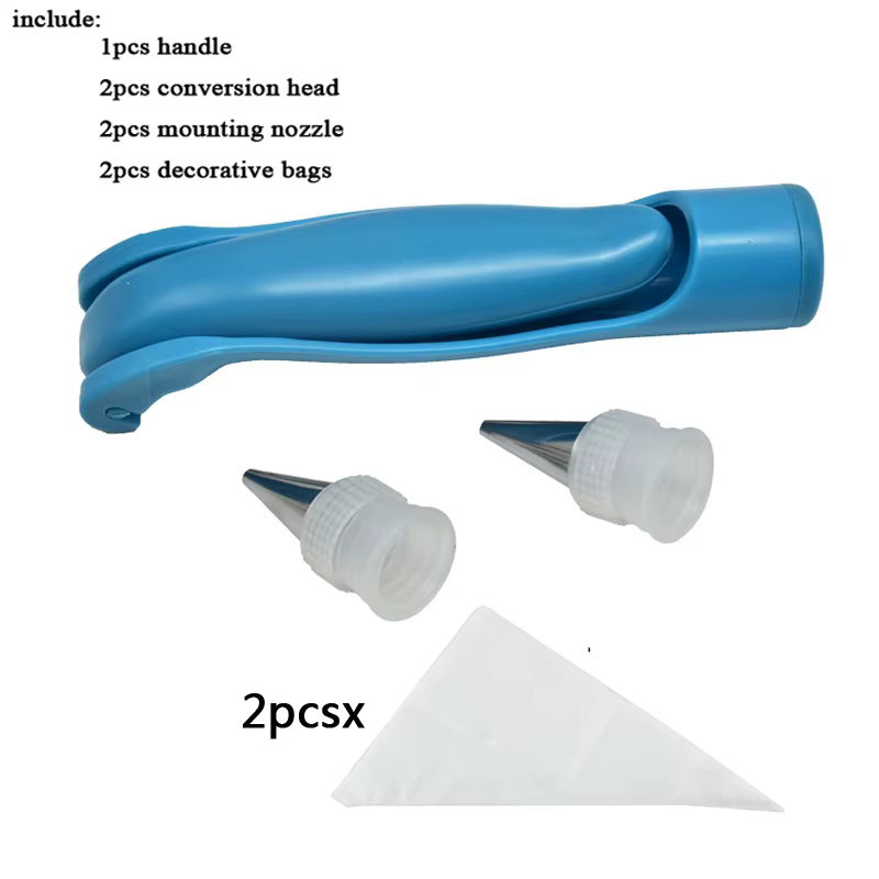 Stylo à glaçage pour pâtisserie, outils pour gâteaux, sac à douilles réutilisable avec embouts de bu