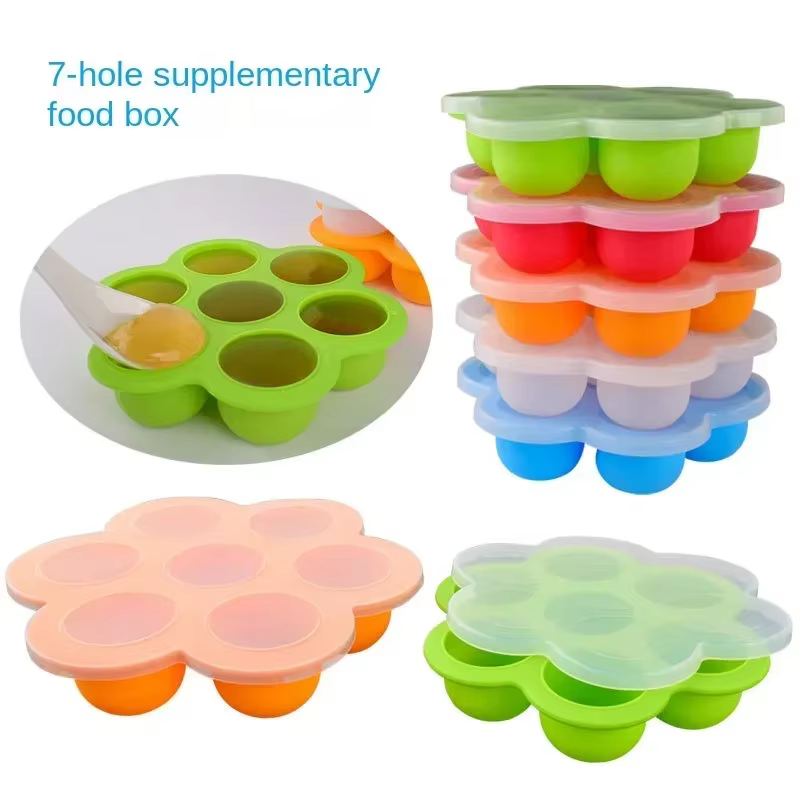 Moules en Silicone Gel réutilisables pour aliments pour bébés, plateau de congélation, boîte de rang