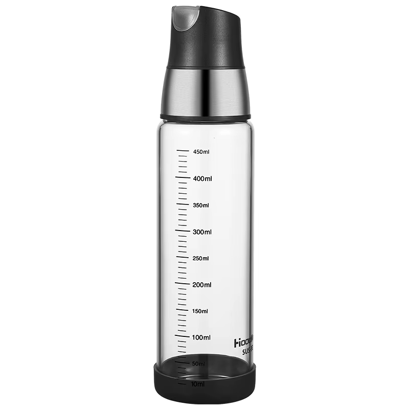 Y189 Ouverture automatique fermeture pot d'huile Cuisine Haute Température Pot D'huile En Verre Étan