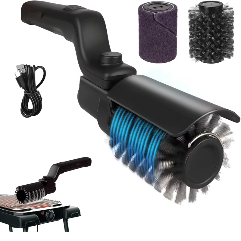 Brosse de cuisine, accessoires de barbecue, brosse de nettoyage pour barbecue, brosse électrique rec