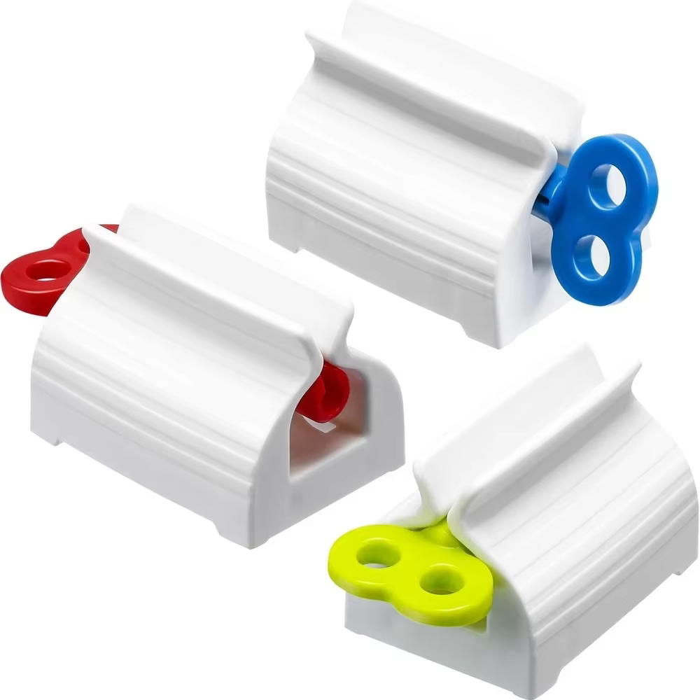 Presse-dentifrice à Tube roulant, 3 pièces, support de siège de dentifrice, distributeur de dentifri