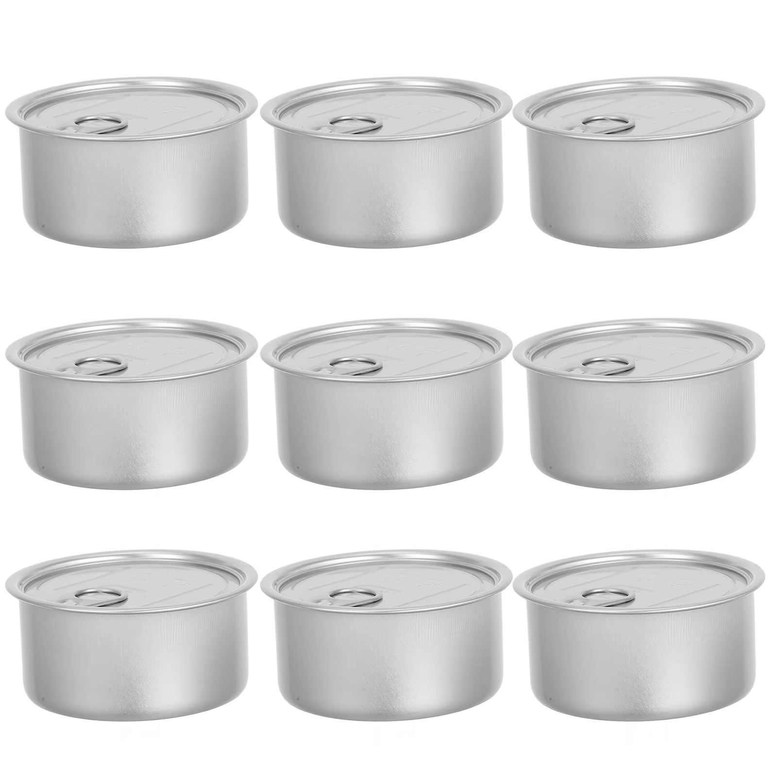 Boîtes de café vides en métal, 10 pièces, conteneur de stockage de thé, couvercle scellé pour alimen