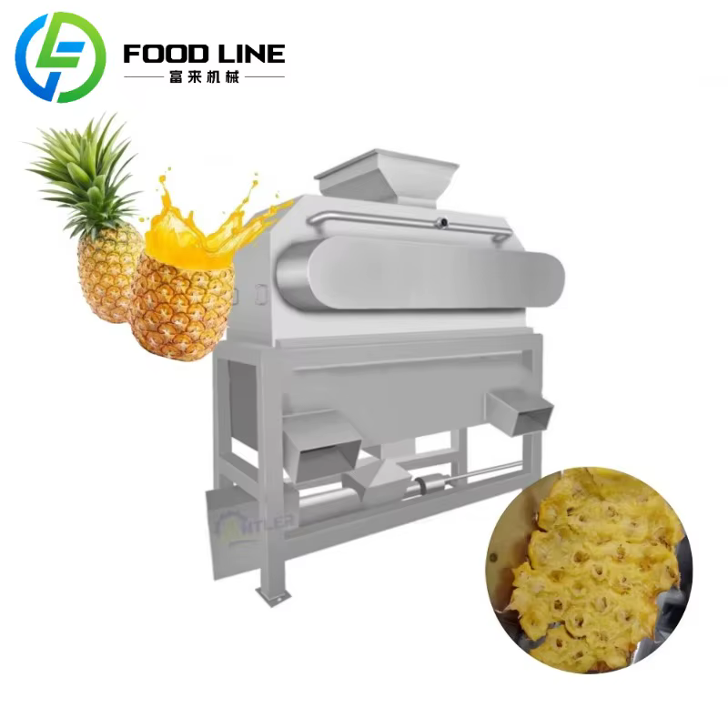 Nouveauté Machine de découpe d'ananas Machine de traitement de jus d'ananas Machine de presse de jus