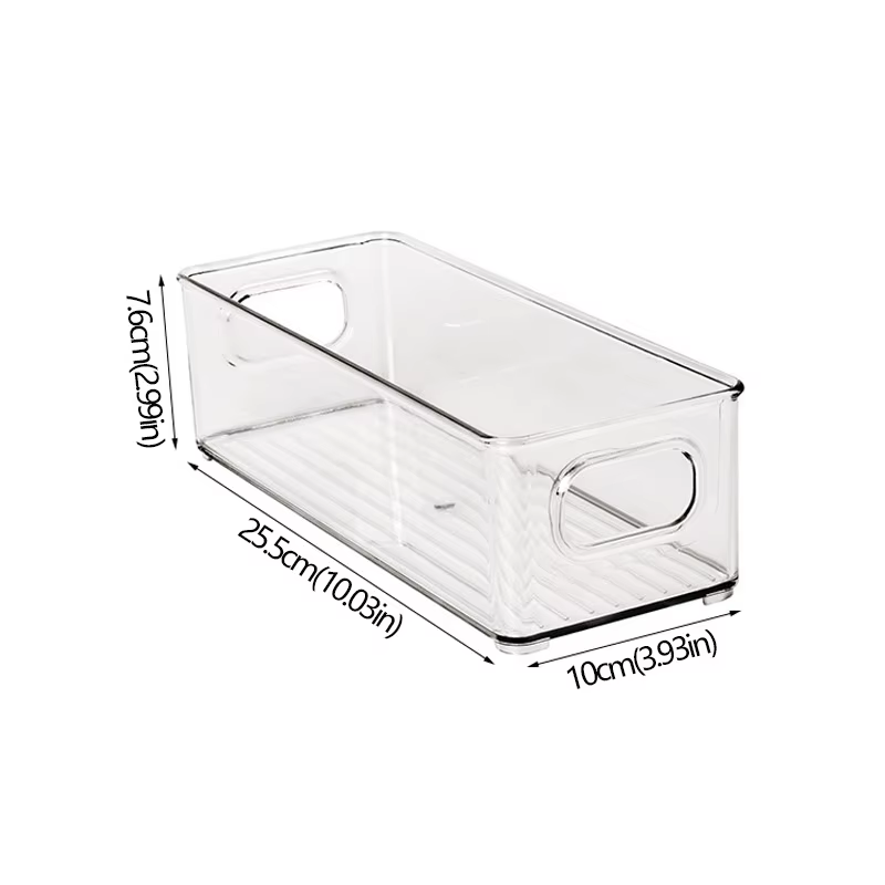 Bacs de rangement pour réfrigérateur, boîte de rangement des aliments empilable avec poignée, outil 