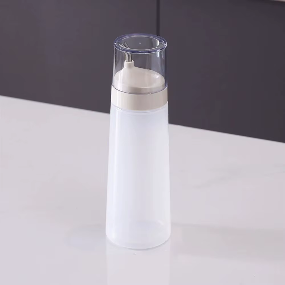 Bouteille à presser en plastique pour condiments, bouteille d'huile d'olive réutilisable de qualité 