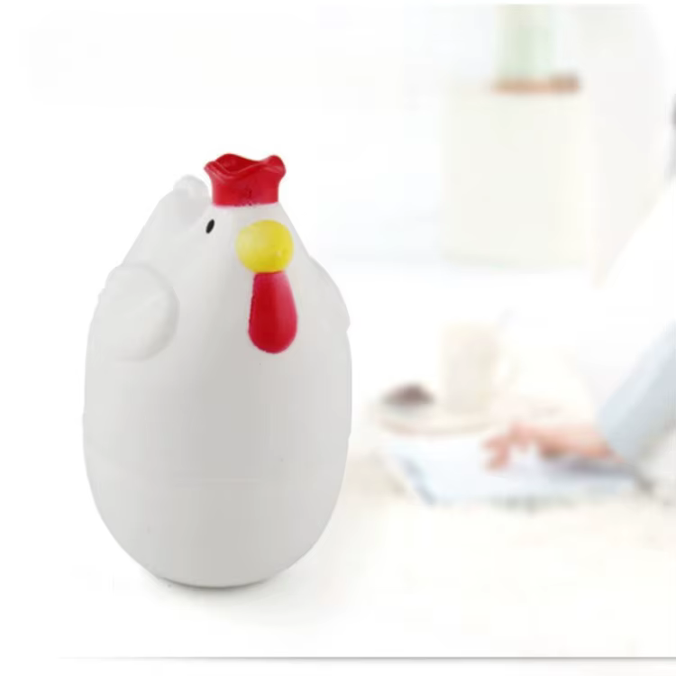 1 pièce, adorable cuiseur à œufs en forme de poulet, pour 4 œufs, cuiseur à œufs pour micro-ondes, o