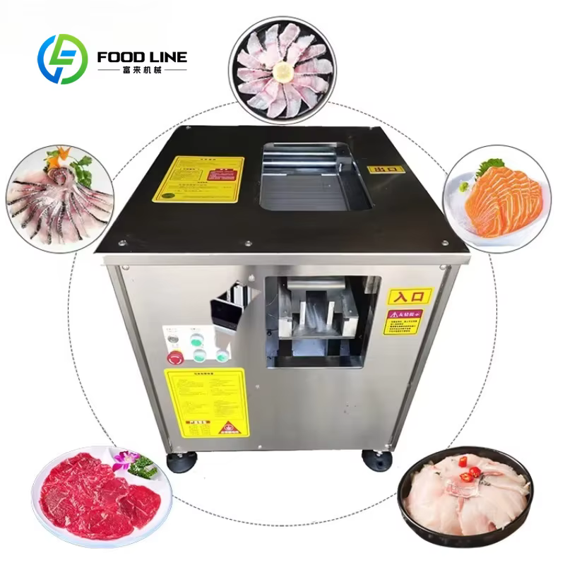 Machine de découpe multifonctionnelle personnalisée pour la transformation du saumon, du calmar, de 