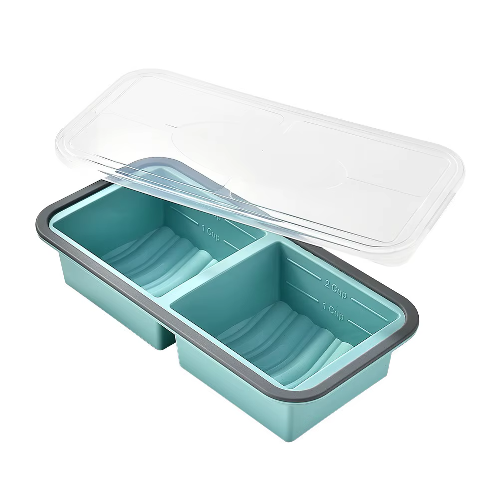 Plateau de congélation en Silicone avec couvercle, 1 pièce, parfait pour stocker les cils, les reste