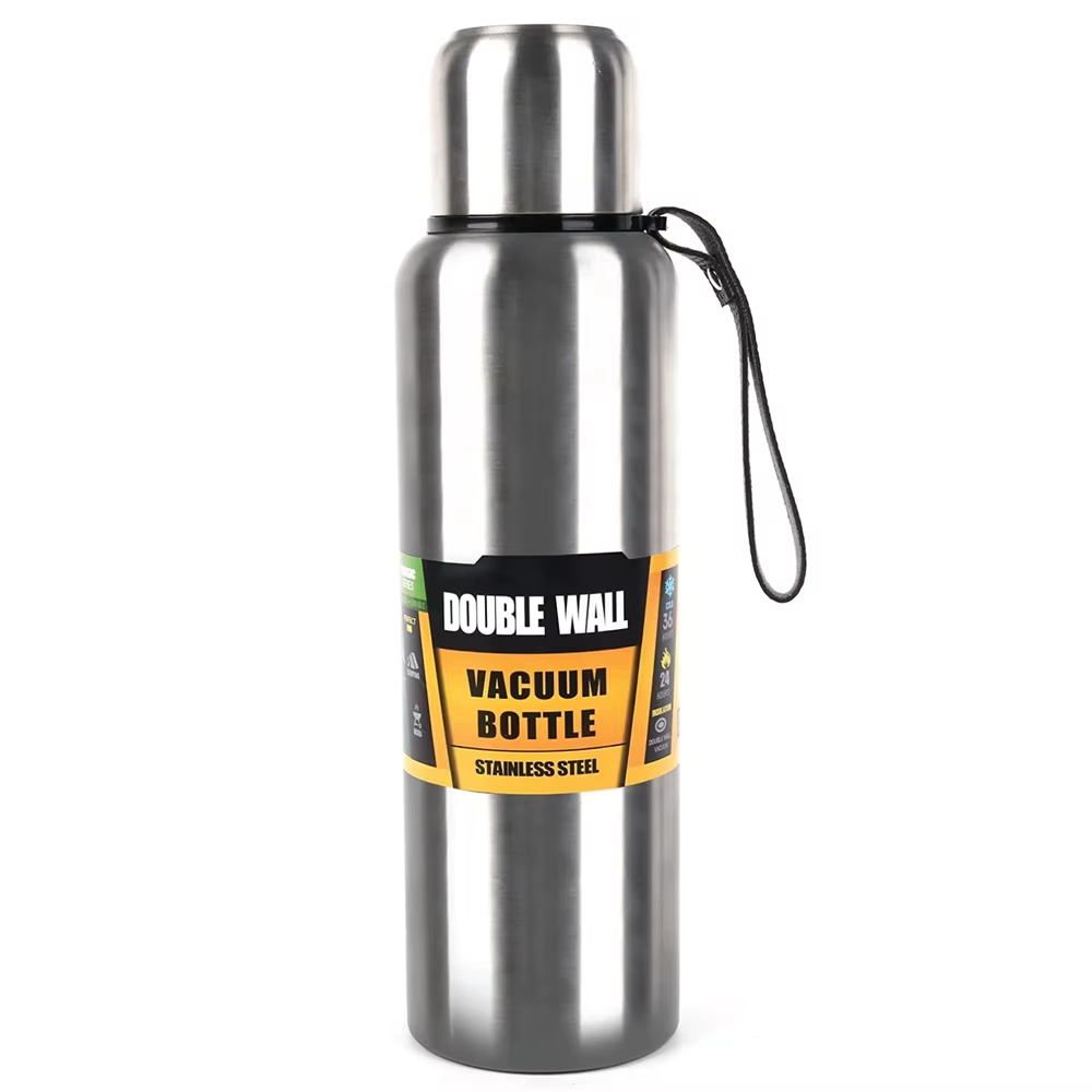 Bouteille thermique sous vide de grande capacité 500/1000ml, Double paroi en acier inoxydable 304, f