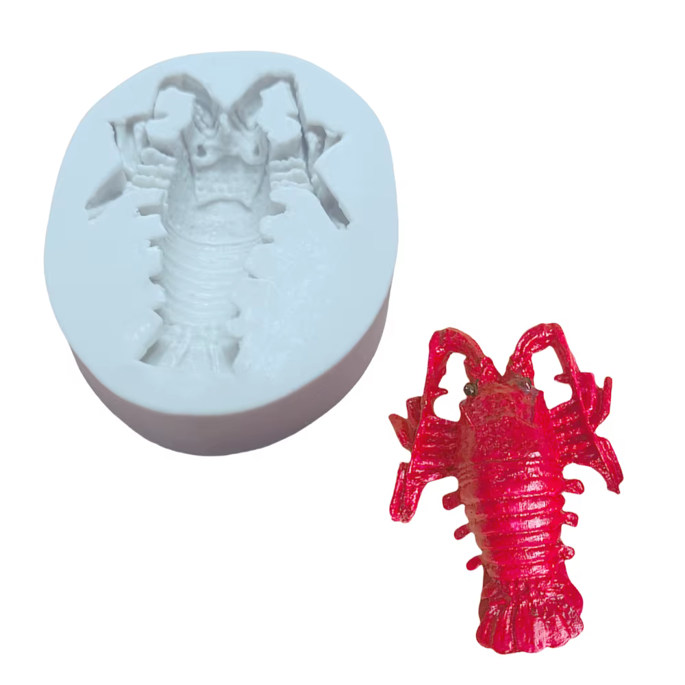 Moule en silicone 3D Homard pour la pâtisserie, outil de cuisine DIY, pour desserts, fondant, résine