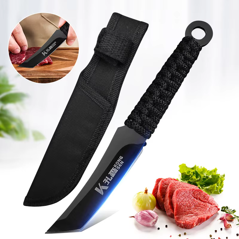 Couteau à désosser pour Barbecue, lame forgée à la main, couperet pour hacher la viande, couteaux de