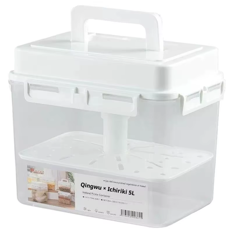 Conteneur de stockage pour kimchi de 5 L, pot à cornichons, pour cornichons, choucroute, kimchi, et 