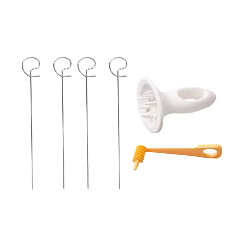 Brochettes de Barbecue portables pour pommes de terre, pour Camping, trancheur de pommes de terre, c