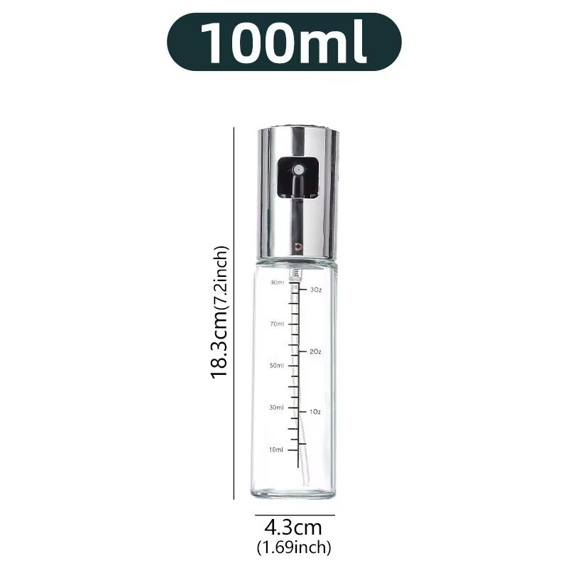 Bouteille de pulvérisation d'huile d'olive en acier inoxydable, 1 pièce, vinaigre d'huile pour frite