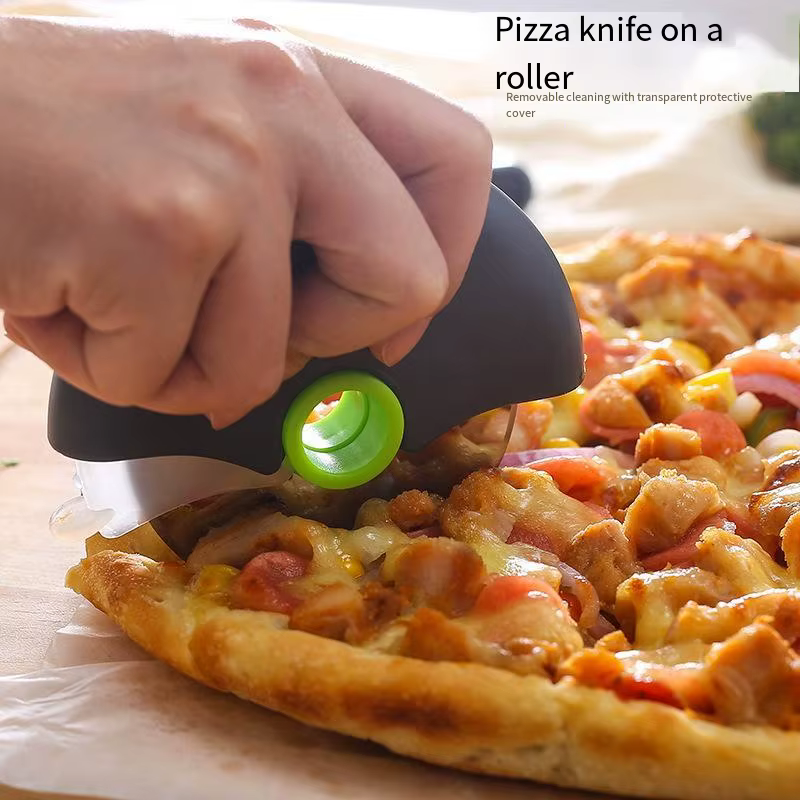 Coupe-rouleau en acier inoxydable, outil polyvalent pour trancher la pâte à gâteau à Pizza, accessoi