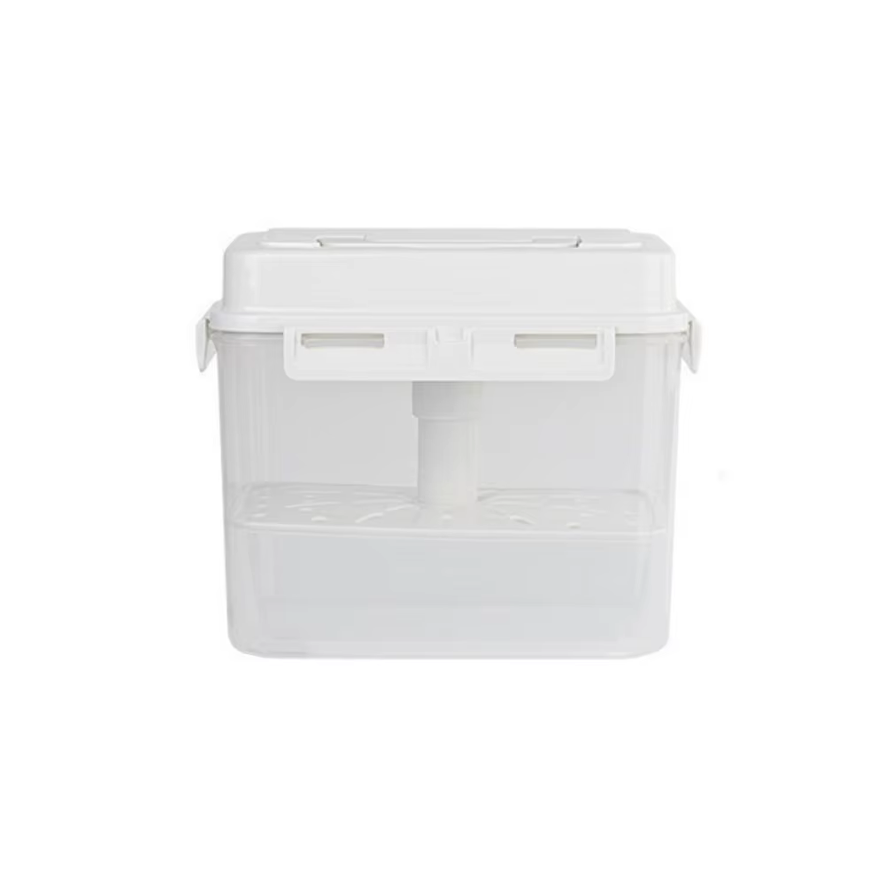 Conteneur à kimchi pratique de 5 L, transparent, rectangulaire, pour la fermentation, boîte de conse