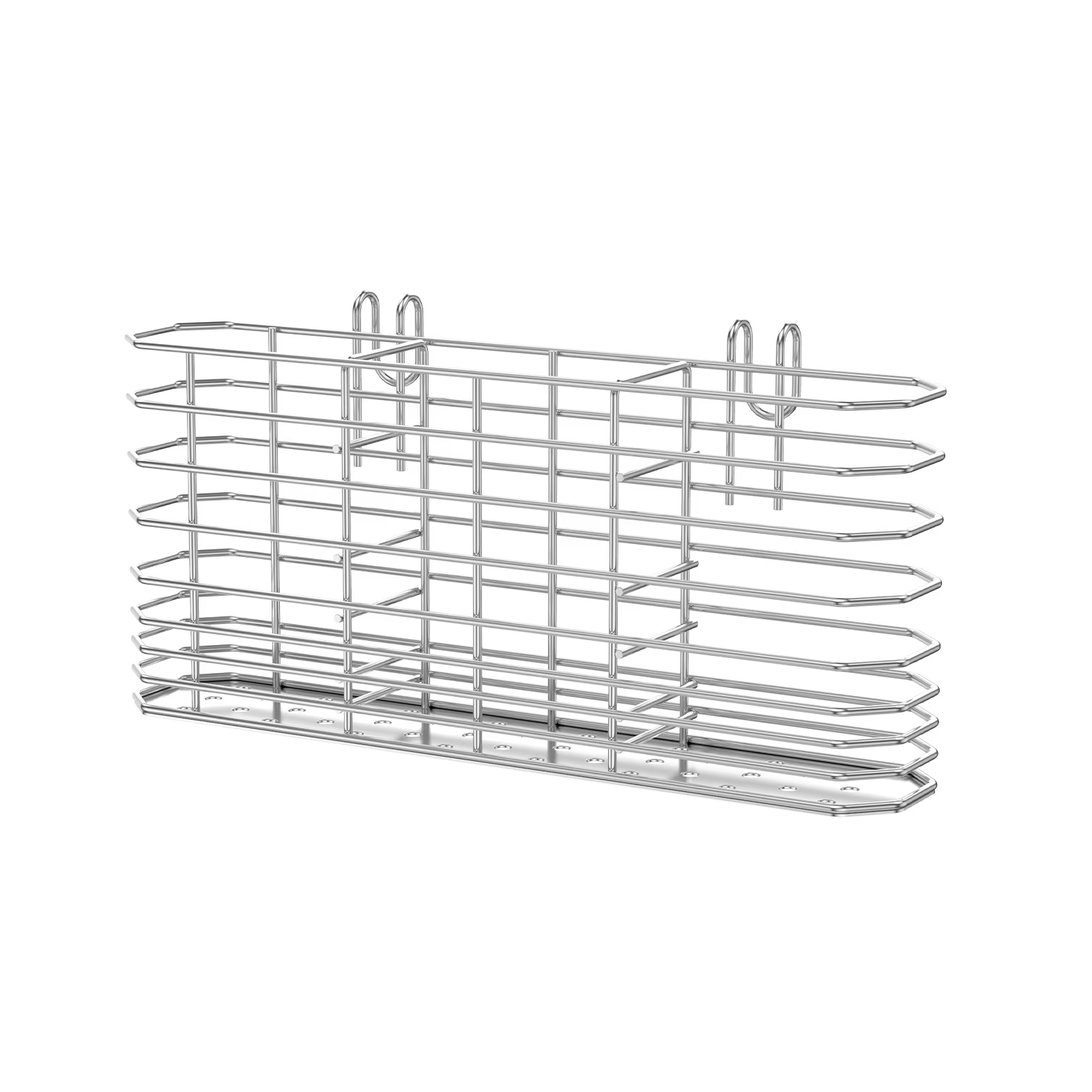 Support de rangement d'ustensiles en acier inoxydable, support suspendu pour baguettes de cuisine, p