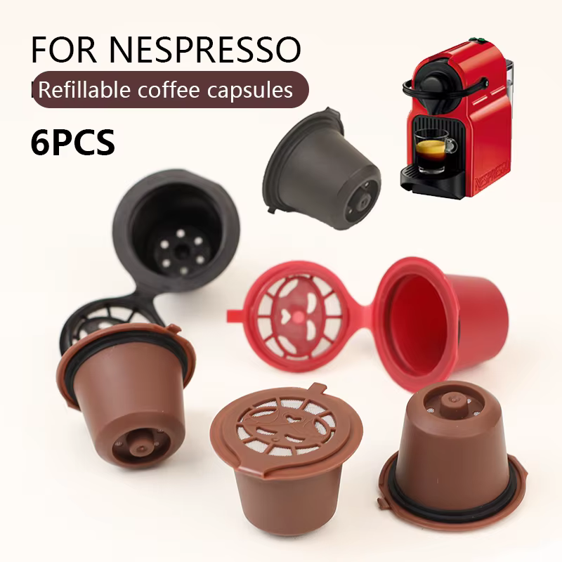 Capsules de café Nespresso rechargeables et réutilisables, dosettes Nespresso réutilisables avec une