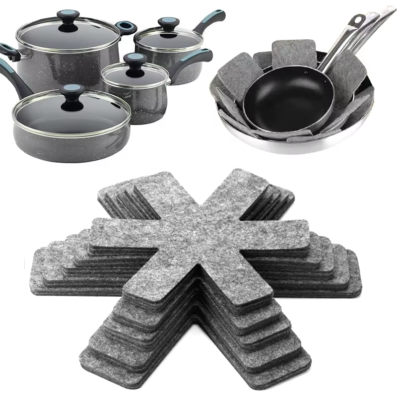 Protecteurs de casseroles et de poêles, tampons de séparation de casseroles Non tissés, résistants à