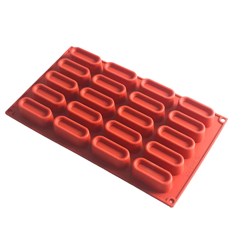 Moule de cuisson de gâteau Mousse en Silicone, 20 tasses, moule à bonbons, Dessert français, pâtisse