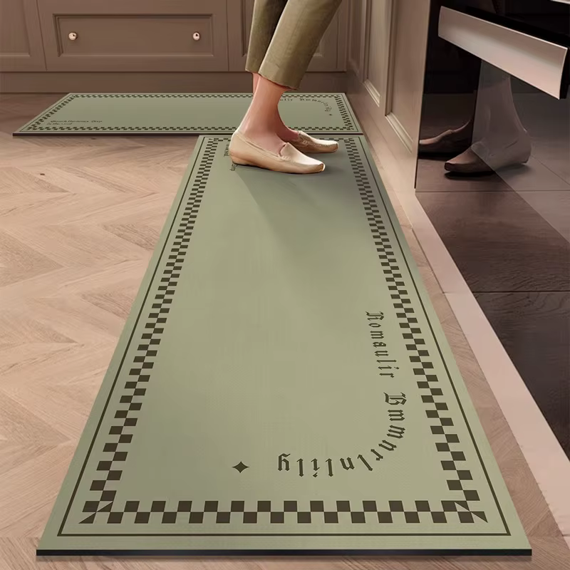 Tapis de sol de cuisine allemand, résistant à l'huile, imperméable, antidérapant, séchage rapide, ré