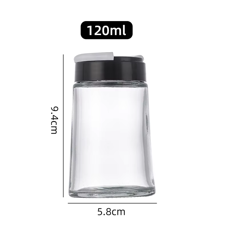 Une bouteille en plastique et verre Transparent pour la cuisine, barbecue, poivre et assaisonnement 