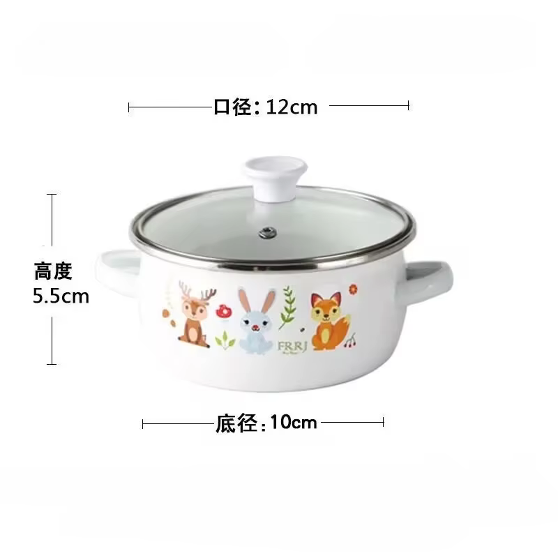 Ustensiles de cuisine Pots et poêles en émail émaillé Bol complémentaire pour bébé Vaisselle Pots et