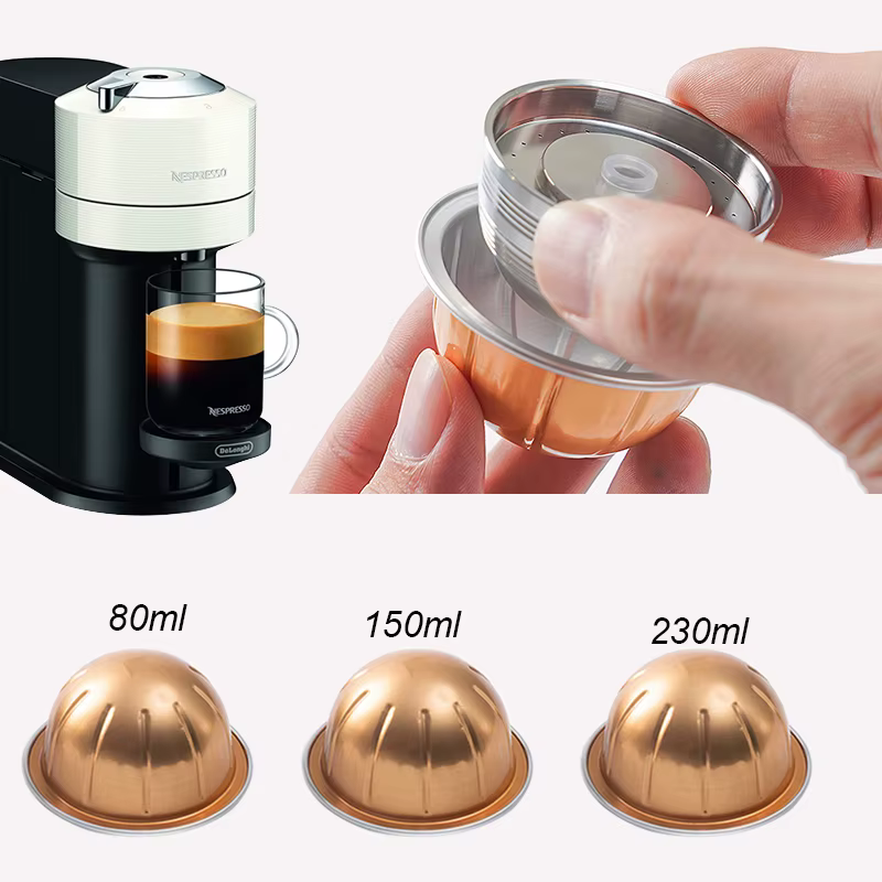 Pour une utilisation uniquement avec le filtre à café rechargeable à capsule réutilisable en acier i