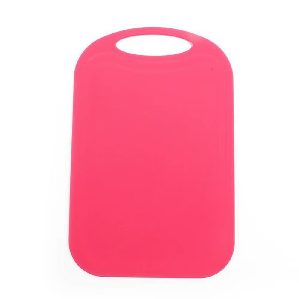 Planche à découper rectangulaire en plastique antidérapante, avec poignée à rainure, facile à nettoy