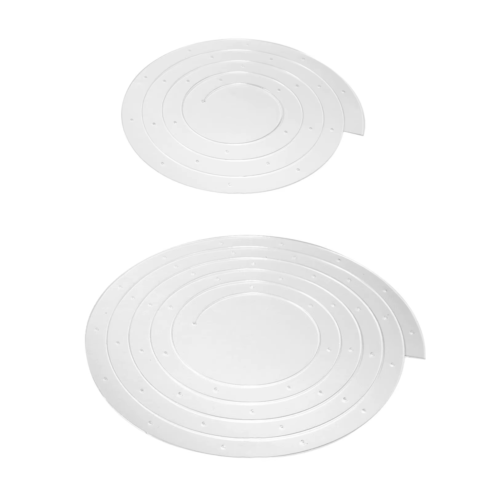 Acrylique spirale décoration de gâteau accessoire beaux accessoires créatifs réutilisables bricolage