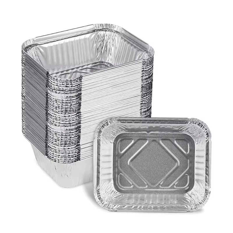 Plateaux jetables en aluminium, 10/20/30 pièces, poêles en étain, friteuse à Air antiadhésive, four