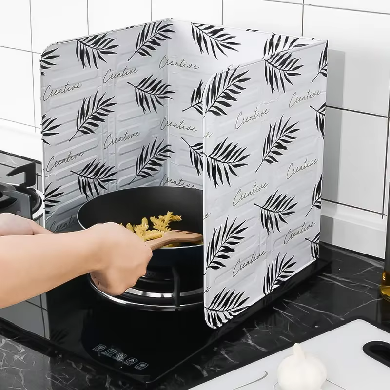 Plaque en aluminium pour poêle de cuisine domestique, prévention des éclaboussures d'huile, déflecte