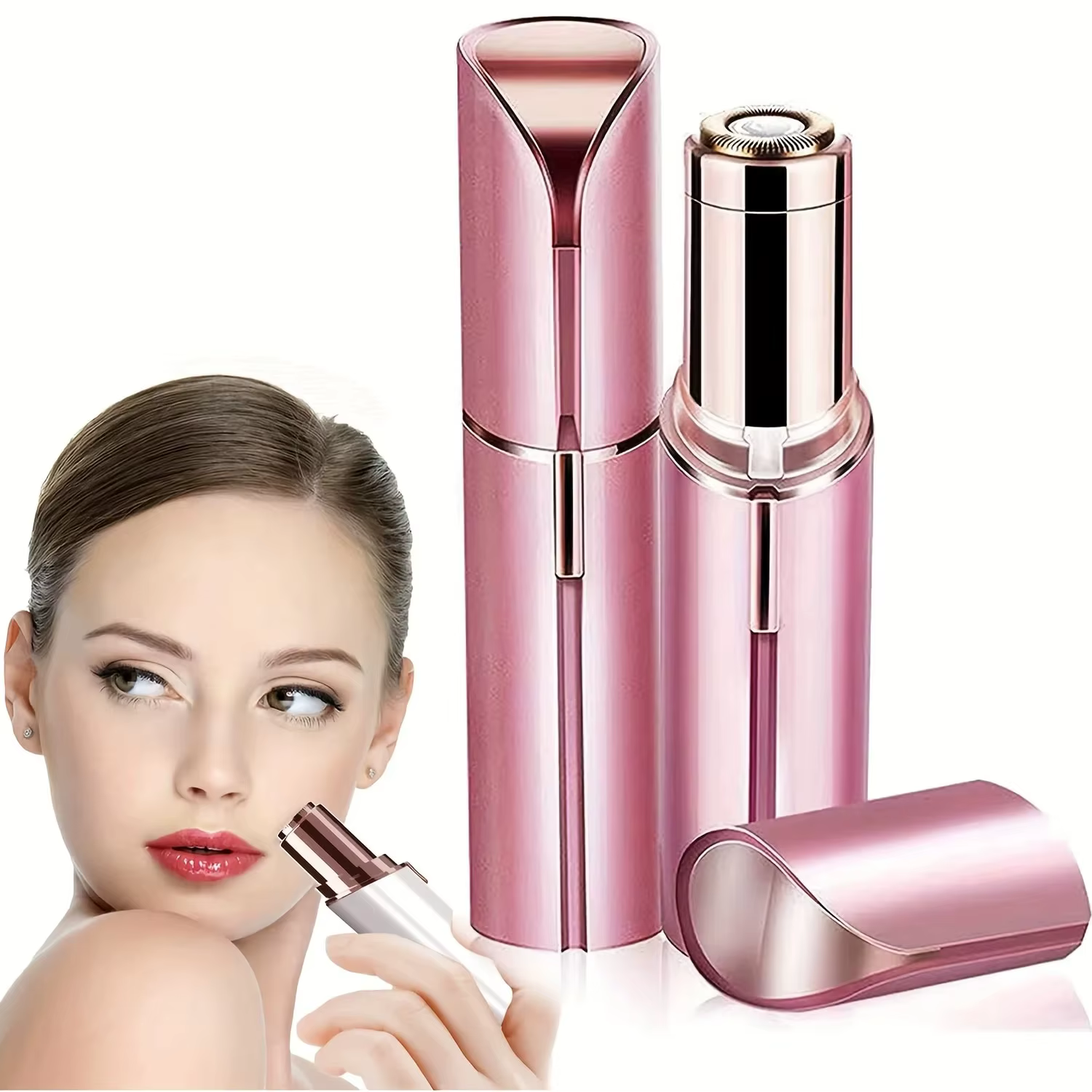 Épilateur électrique portable en forme de rouge à lèvres pour femmes, indolore et efficace, épilatio