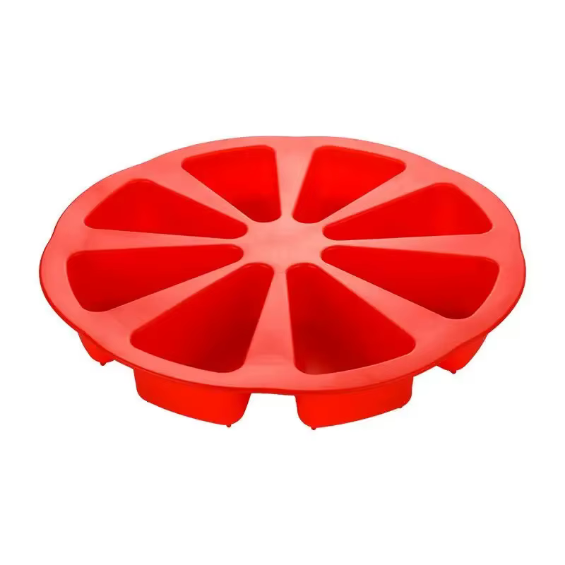 Moule à gâteau en Silicone, 8 trous, poêle à Pizza en forme d'orange, 8 Points, moule à gâteau Fonda