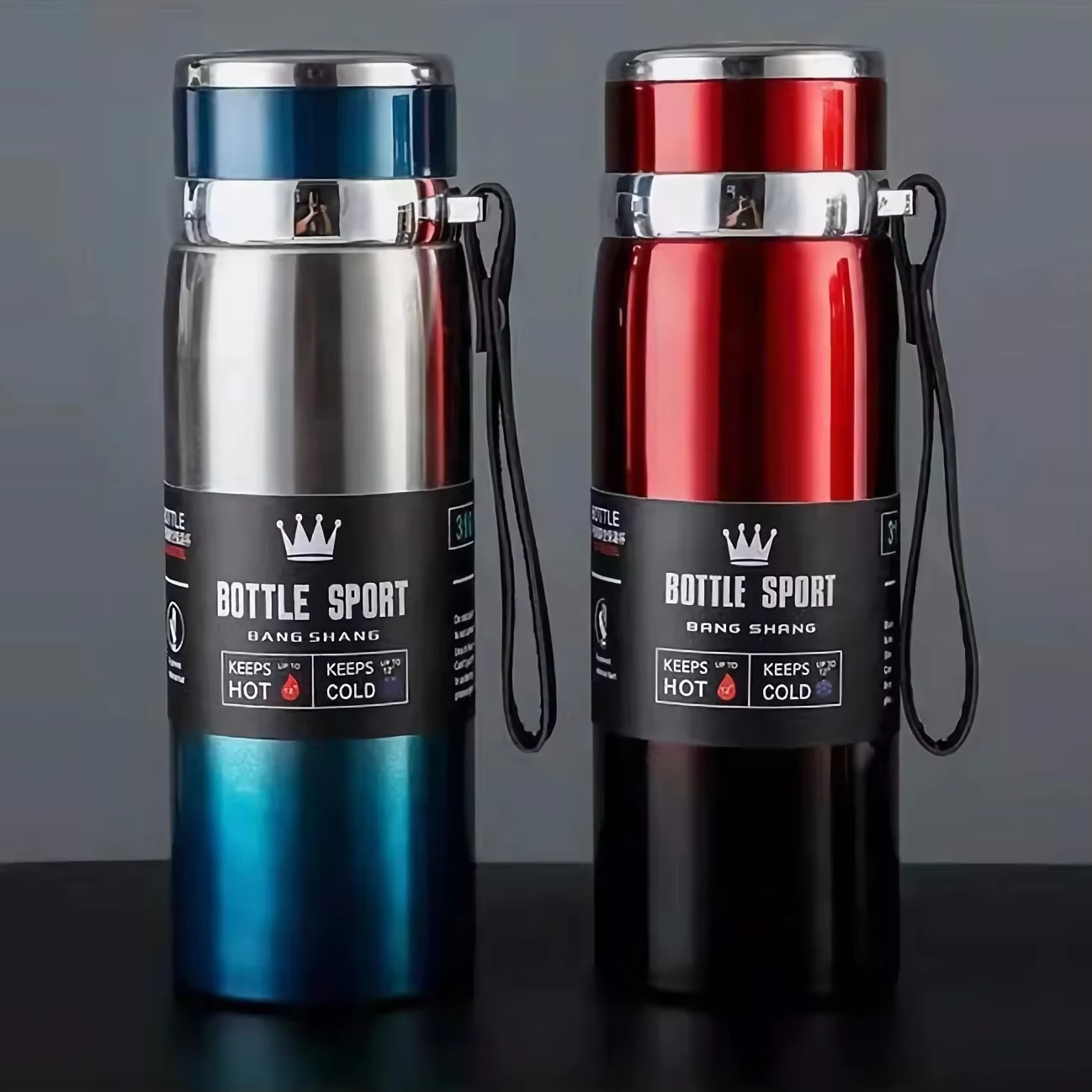 1L bouteille d'eau thermique garder la bouteille d'eau froide et chaude Thermos pour l'eau thé café 