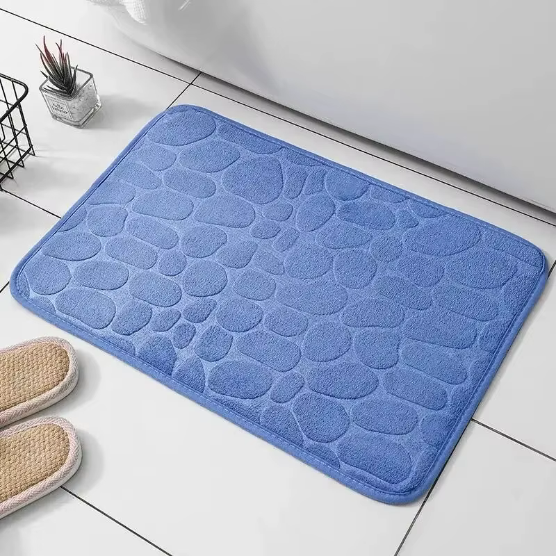Tapis en fibre gaufrée 1 pièce, tapis antidérapant pour salle de bain et salon, tapis de sol en gale