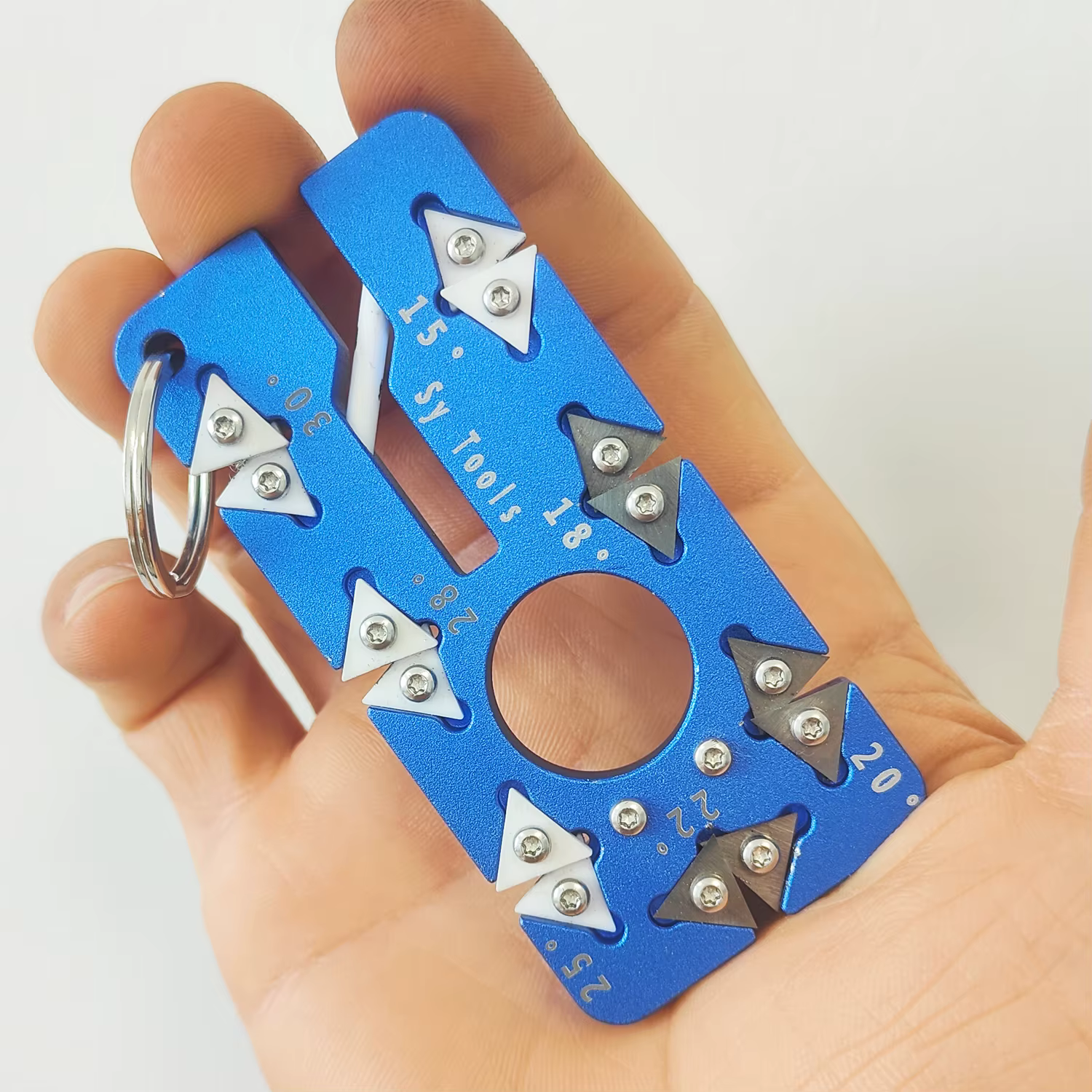 Aiguiseur de couteaux portable réglable à 7 angles, 15-30 ° , Céramique et acier au tungstène, allia