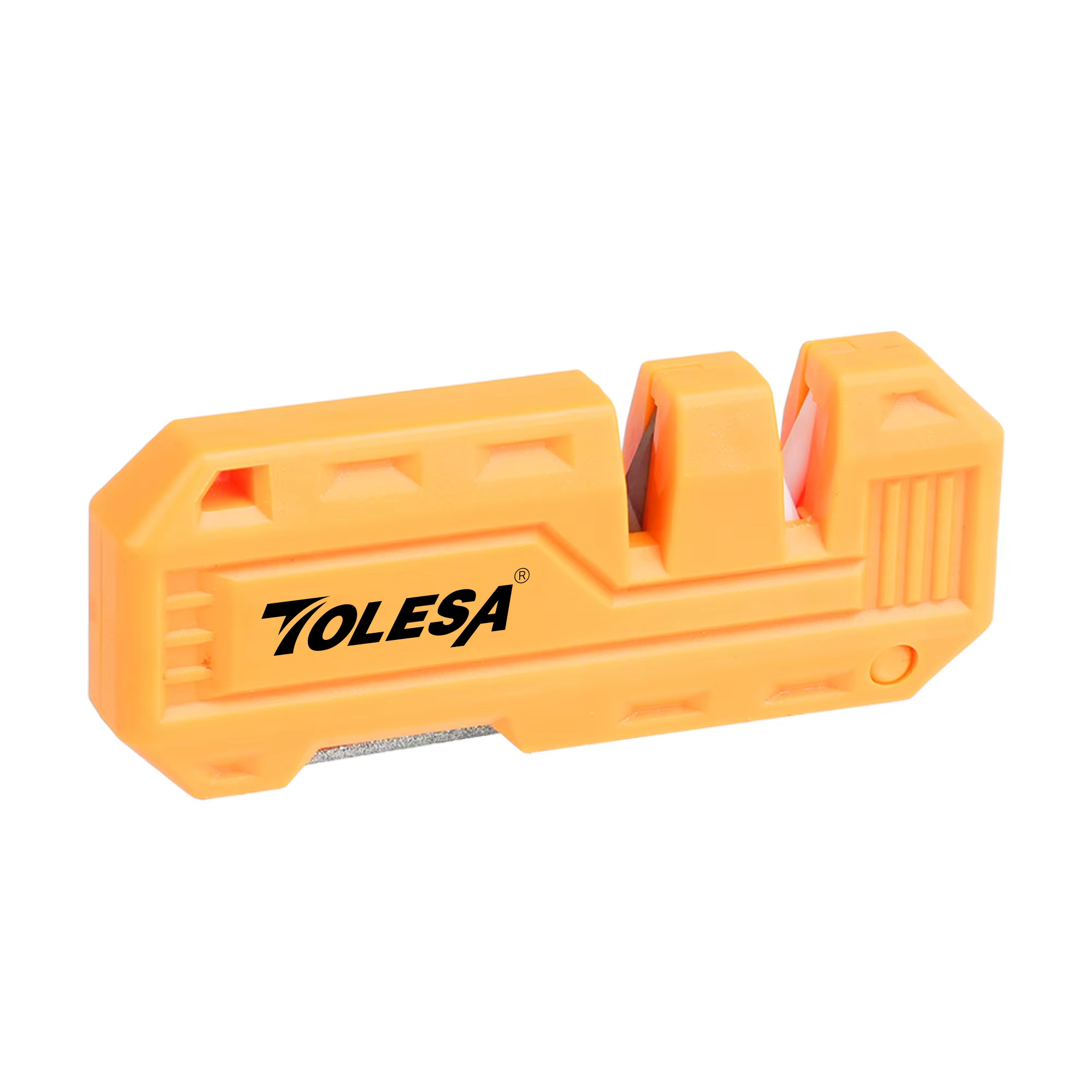 TOLESA Mini aiguiseur de couteaux Portable de poche en pierre à aiguiser polyvalente avec tige d'aff