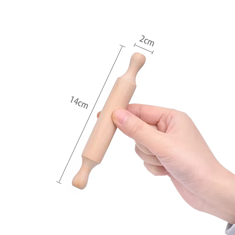 Mini rouleau à pâtisserie en bois-un rouleau à pâtisserie en bois massif robuste adapté à la pâtisse