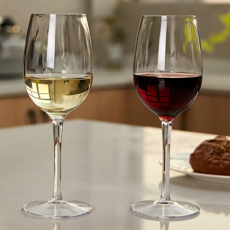 Verres à vin de bordeaux incassables, verrerie en plastique Tritan, extérieur, mariage, anniversaire