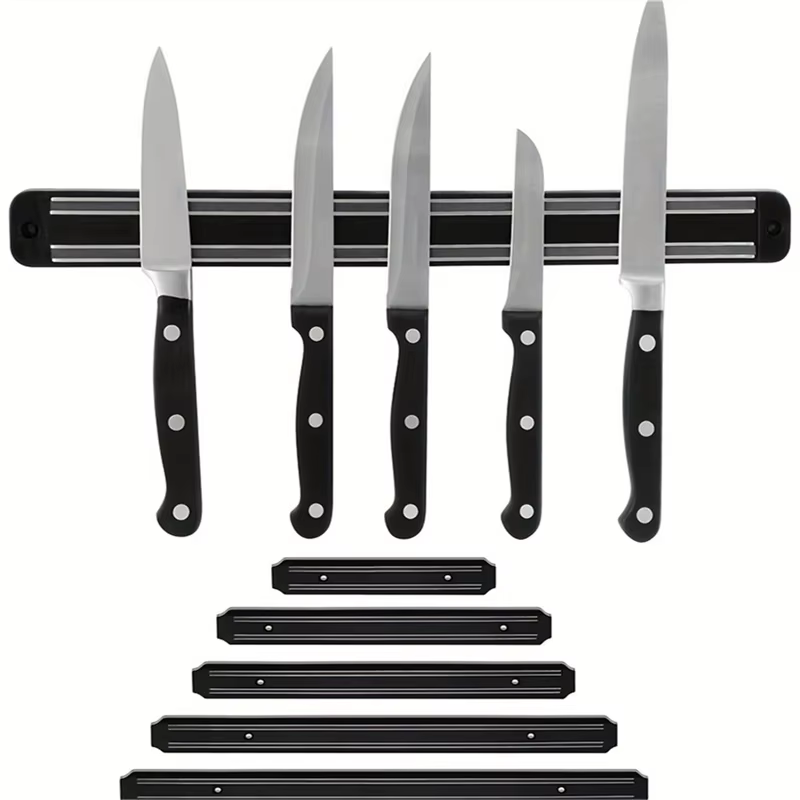 Un porte-couteau mural magnétique, support de rangement pour ustensiles de cuisine, outils d'entrepô