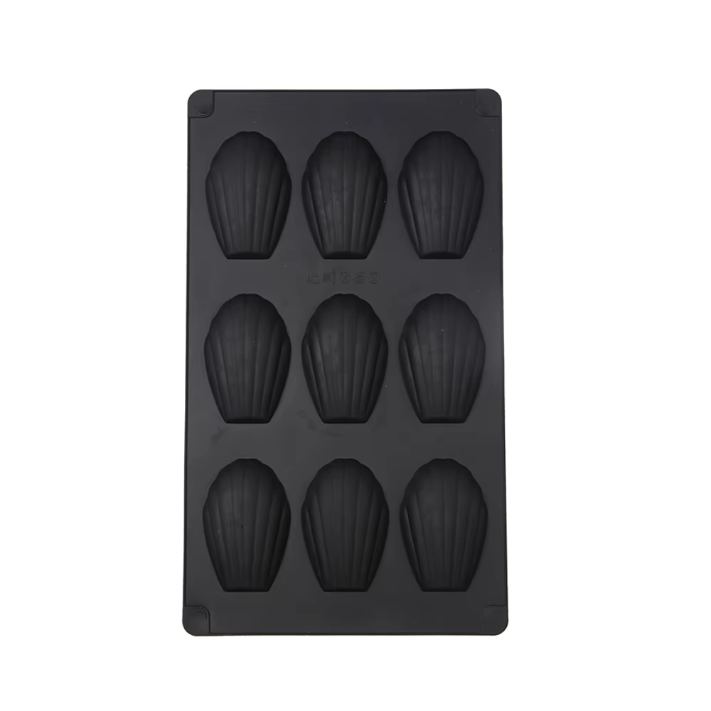 Moule à biscuits Madeline en Silicone à 9 cavités, poêle antiadhésive pour faire des biscuits Madele
